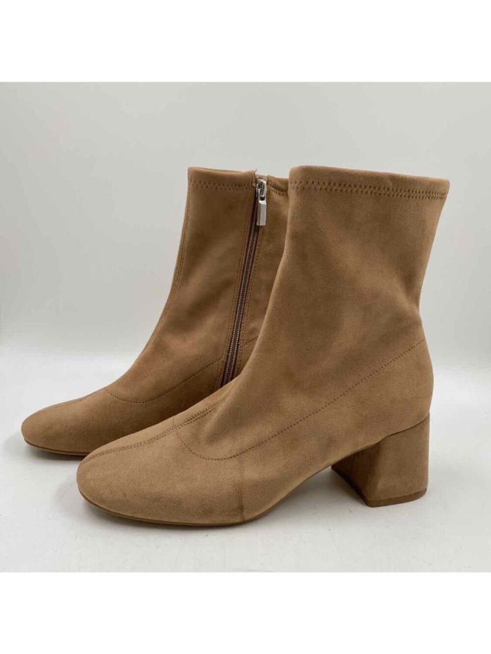 a new day Faux Suede Women's Shoe Size 7.5 Tan Solid Boots